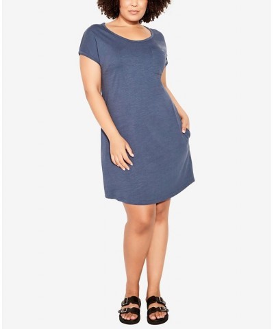 Plus Size Summer Day Dress Steel $28.52 Dresses