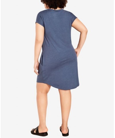 Plus Size Summer Day Dress Steel $28.52 Dresses