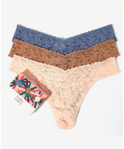 Women's Holiday Original Rise Thong Pack of 3 Multipack $27.59 Panty