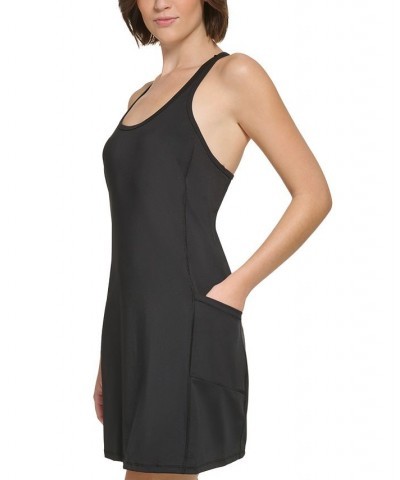 Women's Racerback Tank Dress Black $42.14 Dresses