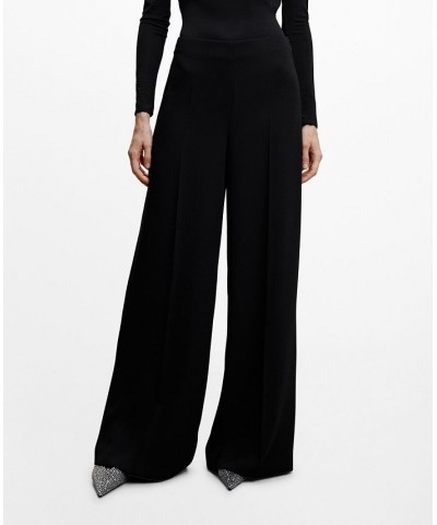 Women's High-Waist Palazzo Pants Black $44.10 Pants