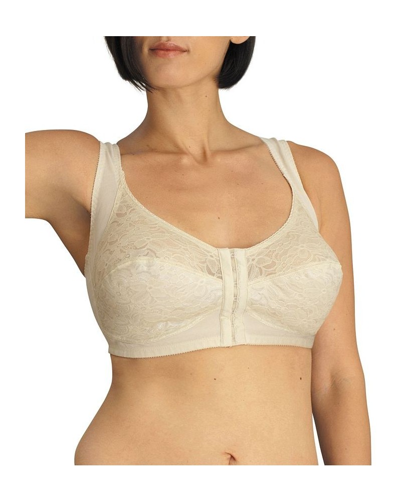 Women's Front Closure Wireless Bra Tan/Beige $26.68 Bras