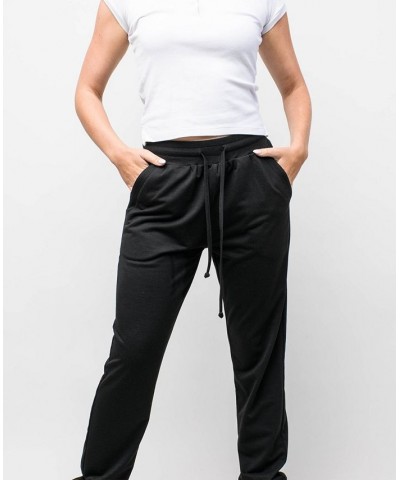 Women's Reneu Earth Drawstring Sweat Pants Black $34.00 Pants