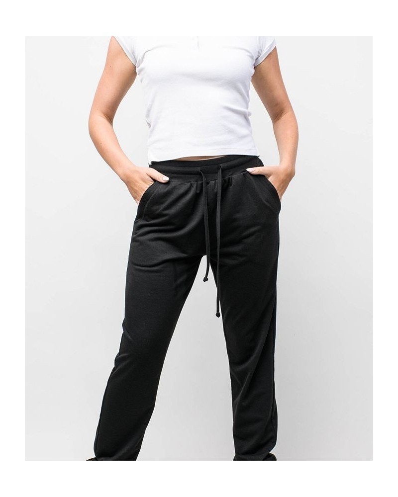 Women's Reneu Earth Drawstring Sweat Pants Black $34.00 Pants