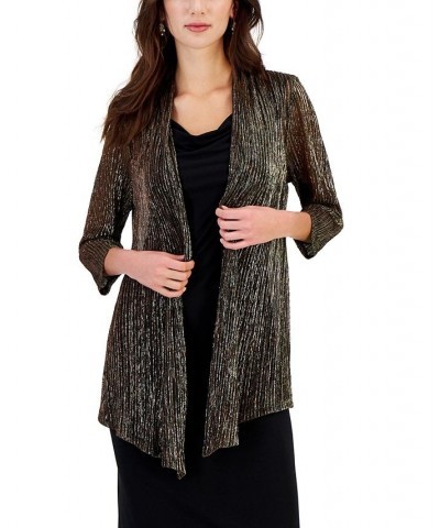 Women's Jersey-Knit Dress & 3/4-Sleeve Jacket Gold $31.85 Dresses