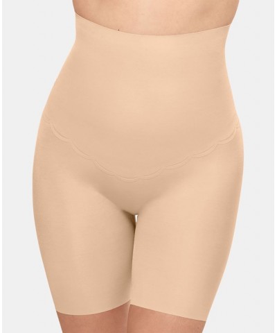 Women's Inside Edit Firm Tummy-Control High Waist Thigh Slimmer 808307 Tan/Beige $36.08 Shapewear