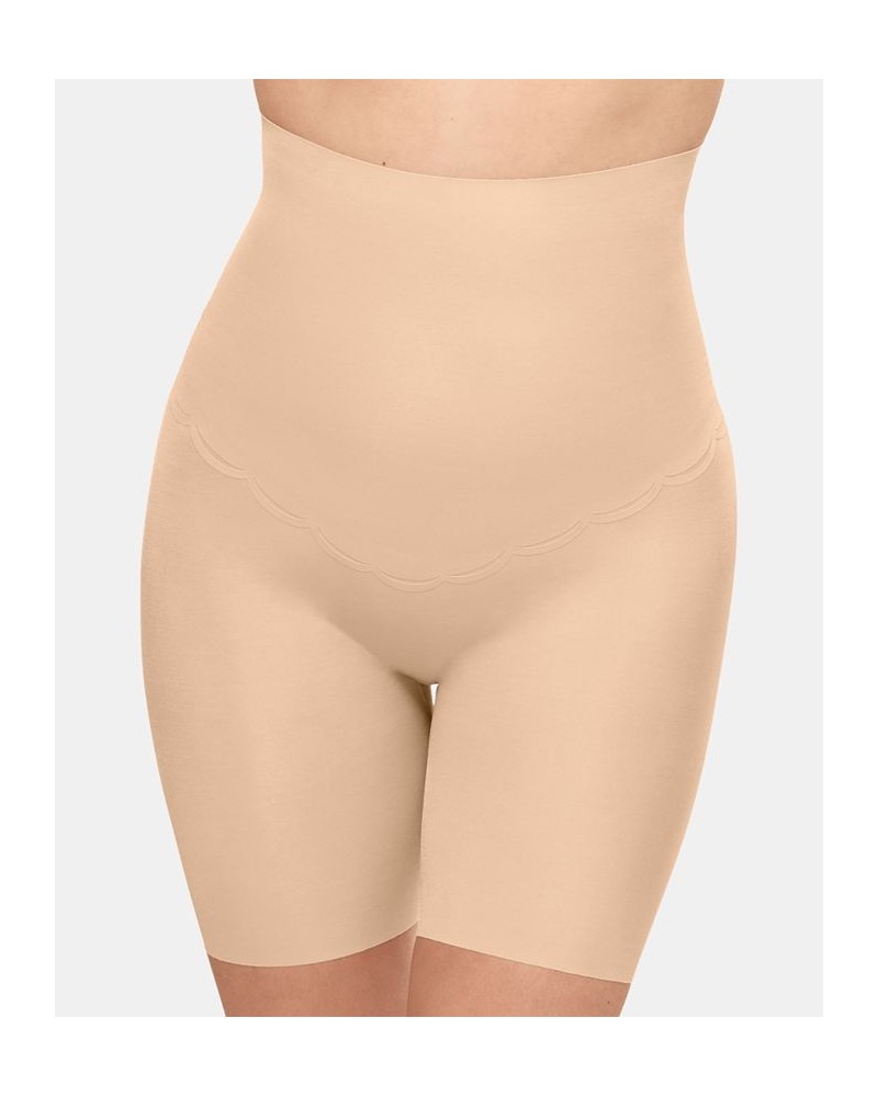 Women's Inside Edit Firm Tummy-Control High Waist Thigh Slimmer 808307 Tan/Beige $36.08 Shapewear