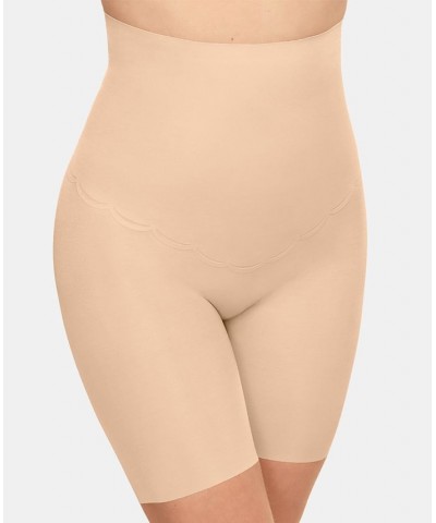 Women's Inside Edit Firm Tummy-Control High Waist Thigh Slimmer 808307 Tan/Beige $36.08 Shapewear