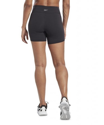 Women's Lux High-Rise Sweat-Wicking Shorts Black $29.50 Shorts