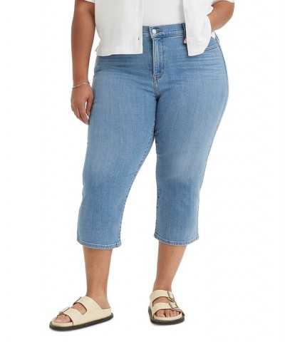 Trendy Plus Size 311 Shaping Skinny Capri Jeans Lapis Level $31.19 Jeans
