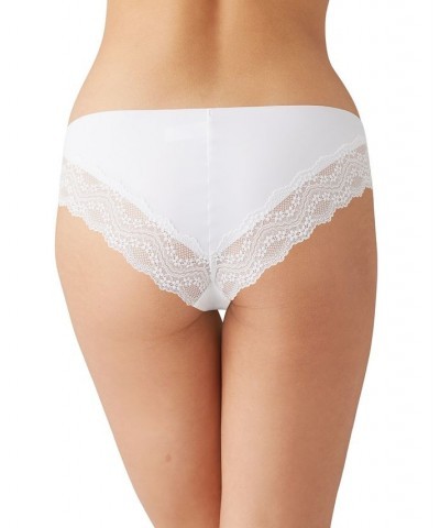 Women's b.bare Cheeky Lace-Trim Hipster Underwear 976367 White $9.75 Panty