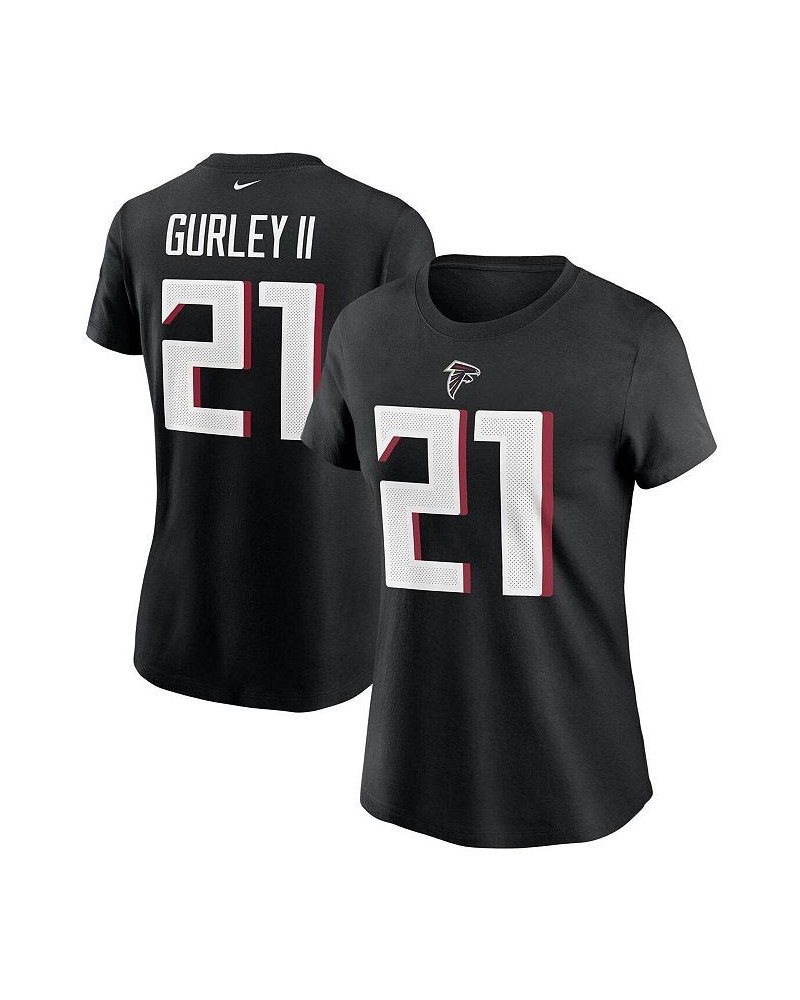 Women's Todd Gurley II Black Atlanta Falcons Name Number T-shirt Black $21.60 Tops