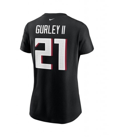 Women's Todd Gurley II Black Atlanta Falcons Name Number T-shirt Black $21.60 Tops