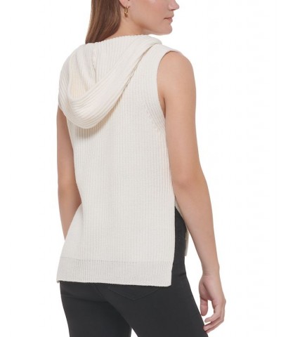 Women's Ribbed Sleeveless Top White $31.74 Sweaters