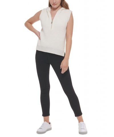 Women's Ribbed Sleeveless Top White $31.74 Sweaters