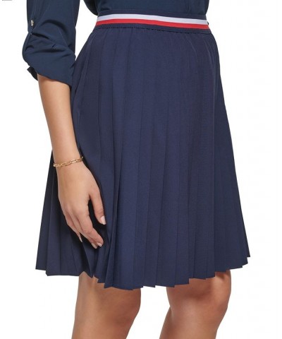 Women's Iconic Pleated Commuter A-Line Skirt Midnight $43.56 Skirts