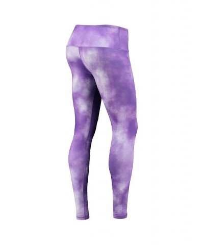 Women's Purple Clemson Tigers Cloud Dye Mist Leggings Purple $27.60 Pants