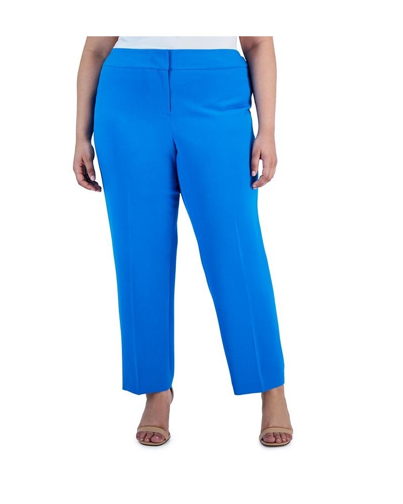 Plus Size Stretch Crepe Mid-Rise Ankle Pants Riviera $29.69 Pants