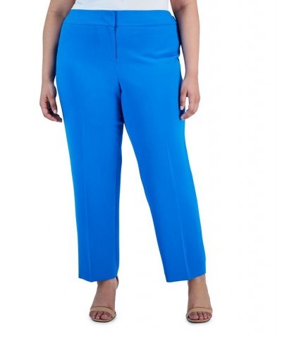 Plus Size Stretch Crepe Mid-Rise Ankle Pants Riviera $29.69 Pants