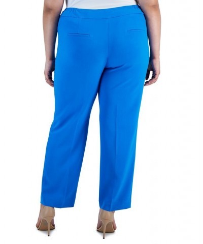 Plus Size Stretch Crepe Mid-Rise Ankle Pants Riviera $29.69 Pants