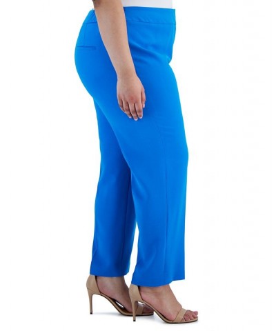 Plus Size Stretch Crepe Mid-Rise Ankle Pants Riviera $29.69 Pants