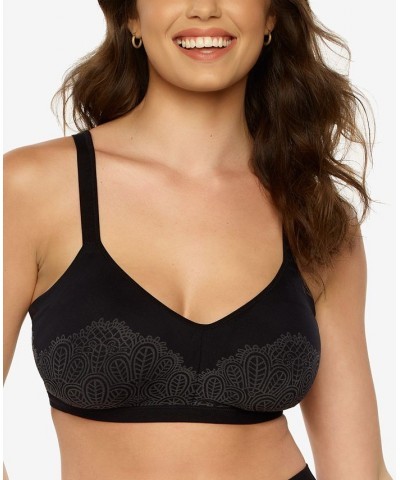 Women's Datura Wire-Free Side Smoothing Bra Black $15.56 Bras