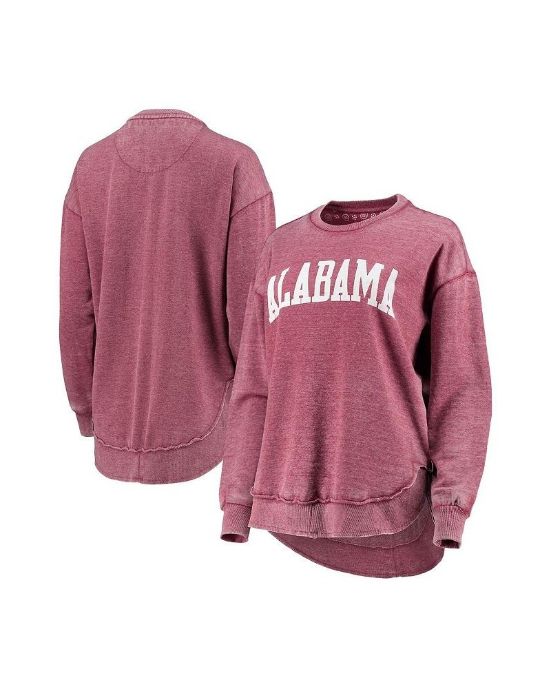 Women's Crimson Alabama Crimson Tide Vintage-Like Wash Pullover Sweatshirt Crimson $38.40 Sweatshirts