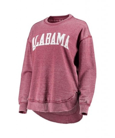 Women's Crimson Alabama Crimson Tide Vintage-Like Wash Pullover Sweatshirt Crimson $38.40 Sweatshirts