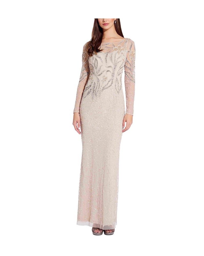 Embellished Illusion Gown Biscotti $152.55 Dresses