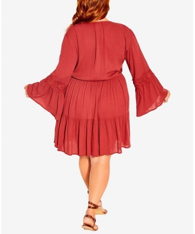 Trendy Plus Size Iris Dress Bronze $41.65 Dresses