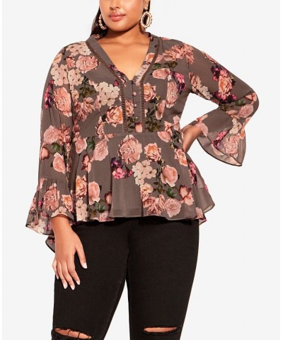 Trendy Plus Size Autumn Top Kindred Floral $42.66 Tops