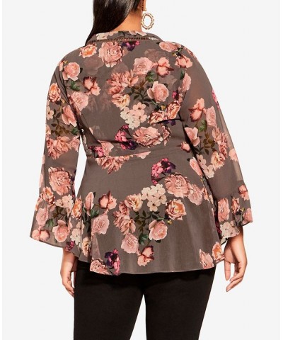 Trendy Plus Size Autumn Top Kindred Floral $42.66 Tops