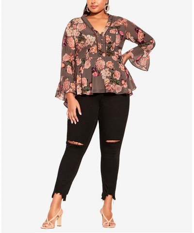 Trendy Plus Size Autumn Top Kindred Floral $42.66 Tops