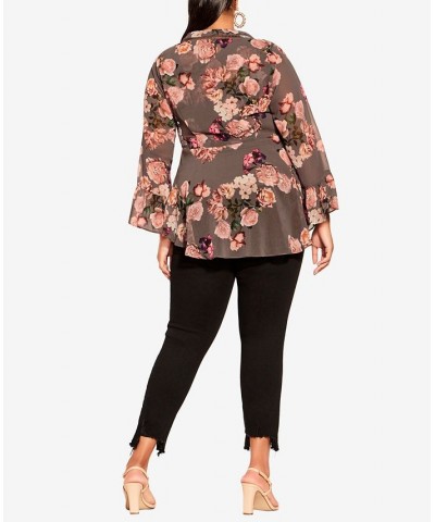 Trendy Plus Size Autumn Top Kindred Floral $42.66 Tops