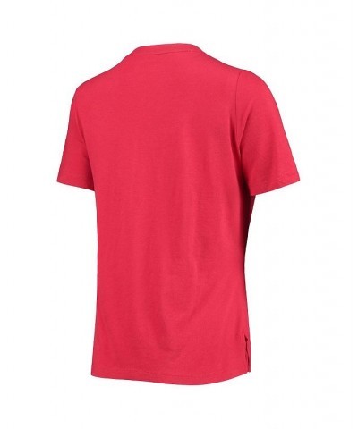 Women's Red Wisconsin Badgers Forward V-Neck T-shirt Red $16.72 Tops