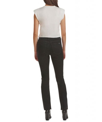 by 7 For All Mankind Women's Mid-Rise Slim Straight-Leg Jeans Blkdestry $34.70 Jeans