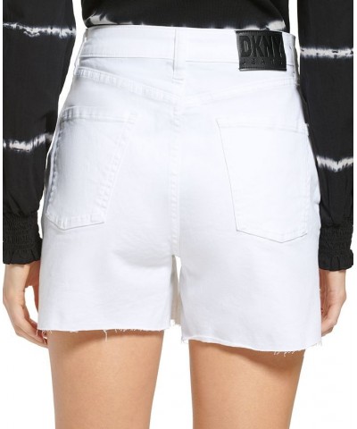 Women's Kent High-Rise Cut Rinse Denim White $28.59 Shorts