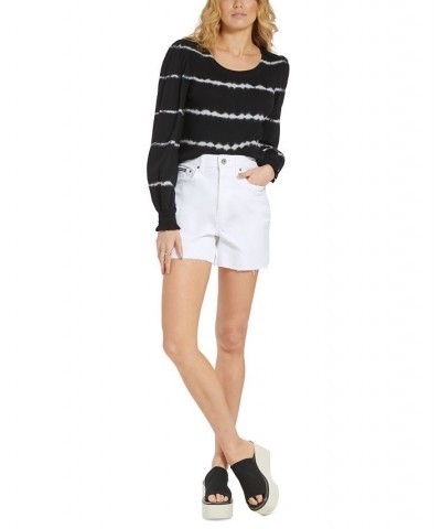 Women's Kent High-Rise Cut Rinse Denim White $28.59 Shorts