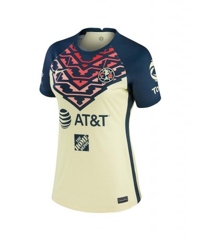 Women's Henry Martin Yellow Club America 2021/22 Home Breathe Stadium Replica Player Jersey Yellow $45.50 Jersey