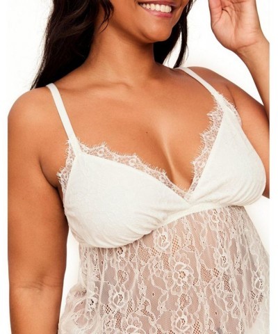 Niomi Women's Plus-Size Pajama Camisole & Short Pajama Set White $35.72 Sleepwear