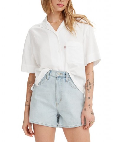 Women's Nia Resort Shirt Bright White $27.50 Tops