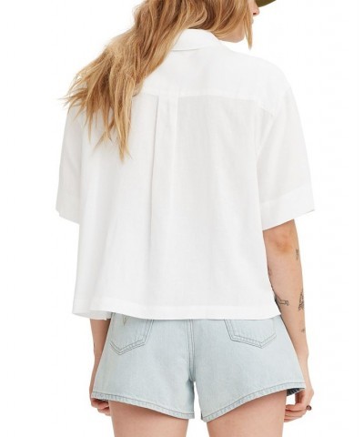 Women's Nia Resort Shirt Bright White $27.50 Tops