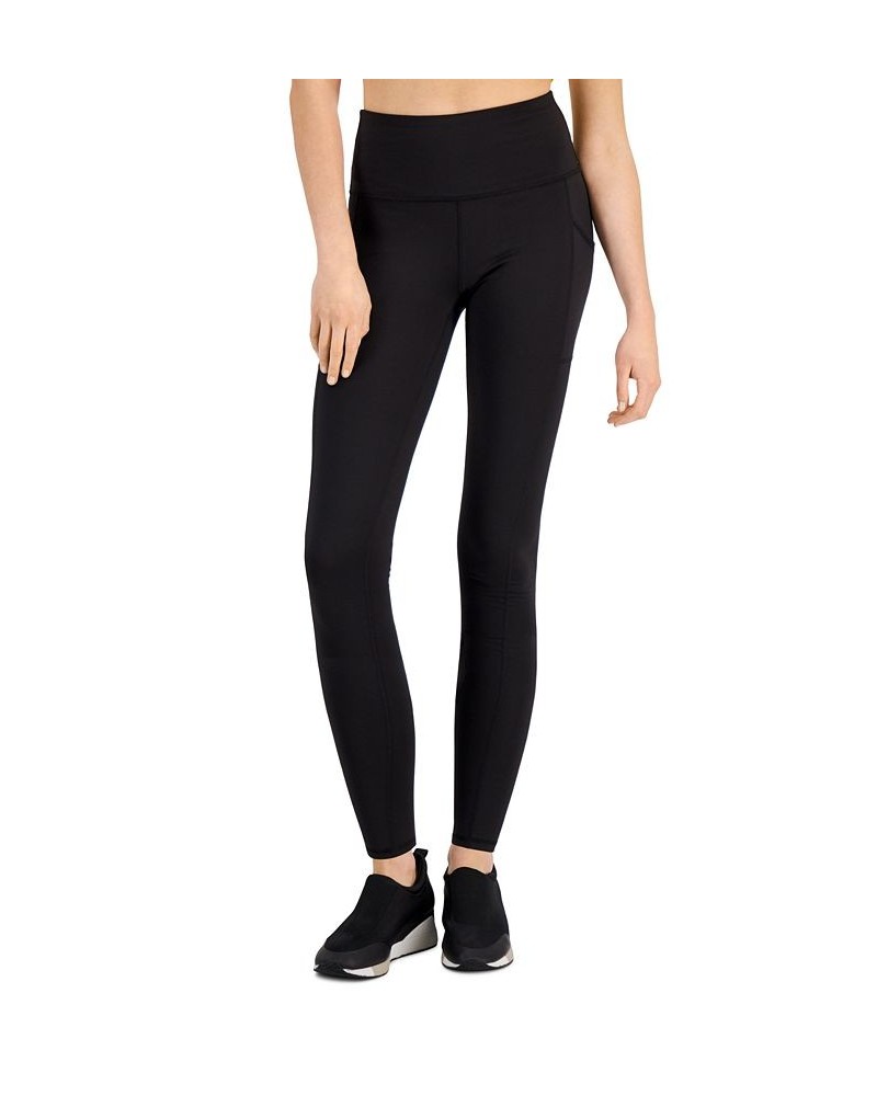 Petite Compression Pocket Full-Length Leggings Deep Black $12.38 Pants