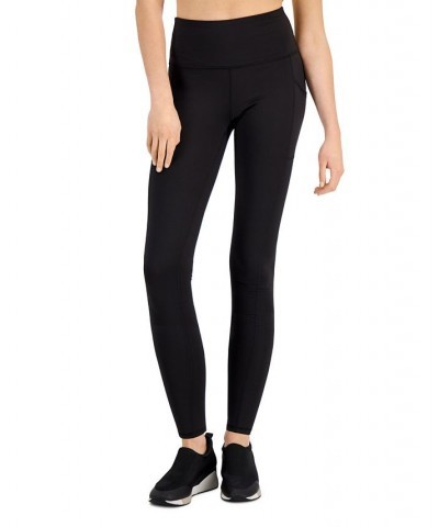 Petite Compression Pocket Full-Length Leggings Deep Black $12.38 Pants