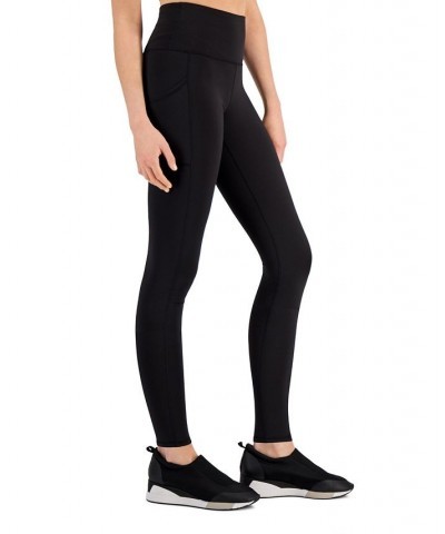 Petite Compression Pocket Full-Length Leggings Deep Black $12.38 Pants