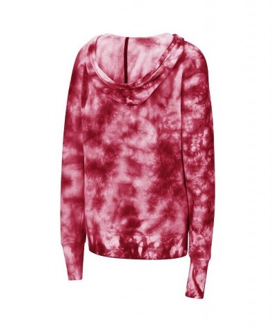 Women's Crimson Alabama Crimson Tide Shavonee Tie-Dye Pullover Hoodie Crimson $24.60 Sweatshirts