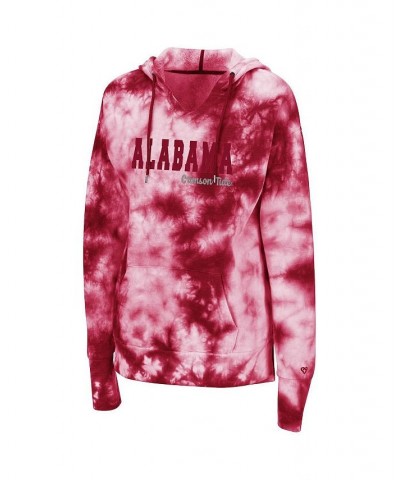 Women's Crimson Alabama Crimson Tide Shavonee Tie-Dye Pullover Hoodie Crimson $24.60 Sweatshirts