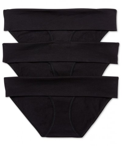 Maternity Fold-Over Panties (3 Pack) Black Multi Pack $12.32 Panty