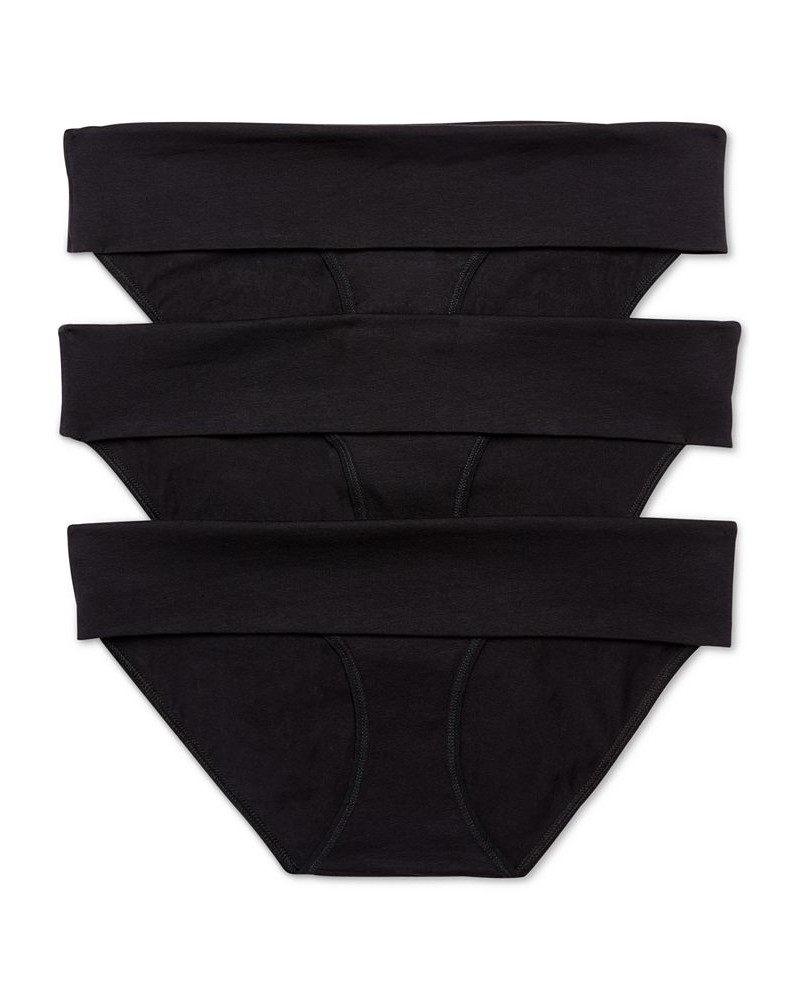 Maternity Fold-Over Panties (3 Pack) Black Multi Pack $12.32 Panty