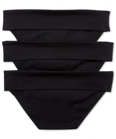 Maternity Fold-Over Panties (3 Pack) Black Multi Pack $12.32 Panty